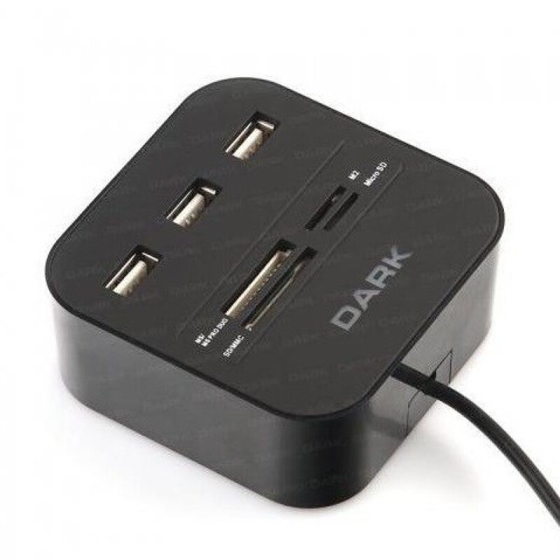 Dark Usb 2.0 Kart Okuyuculu Çoklayıcı