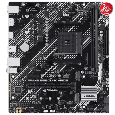 Asus Prime B550M-K ARGB AM4 Ryzen DDR4 Hdmi Dp