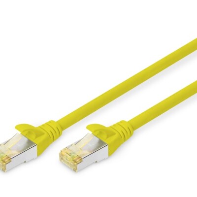 Digitus Zırhlı Patch Kablo Cat6A Sarı (0,5m)