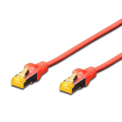 Digitus Zırhlı Patch Kablo Cat6A Kırmızı (1m)