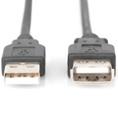 Digitus USB 2.0 Uzatma Kablosu Siyah (3m)
