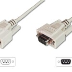Digitus AK-610203-030-E VGA 9 Pin Uzatma Kablo 3m
