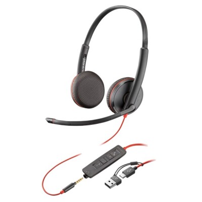 Poly Blackwire 3325 Stereo Mikrofonlu Kulaklık