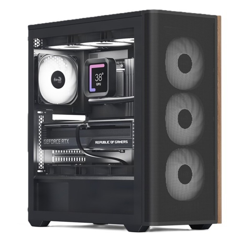 Aerocool D501A A-RGB Type-C ATX Siyah