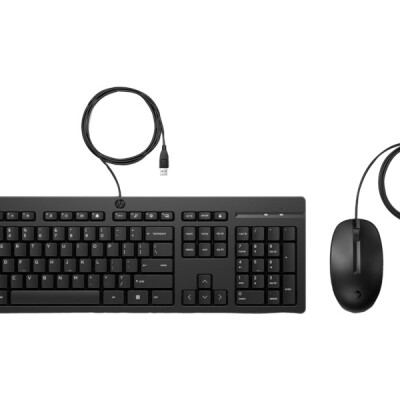 HP 225 Kablolu Set Siyah (286J4AA)