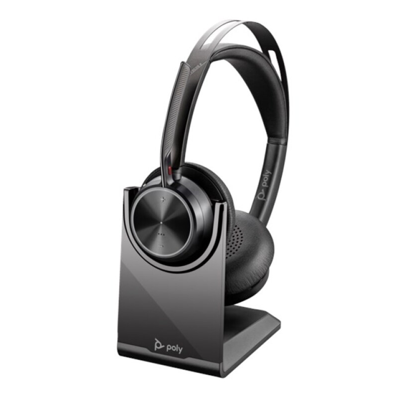 Poly Voyager Focus 2 Mik. Stereo Kulaklık (+Stand)