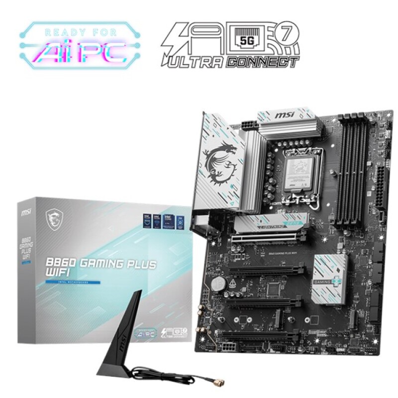 MSI B860 Gaming Plus Wifi D5 1851P Hdmi Dp Type-C
