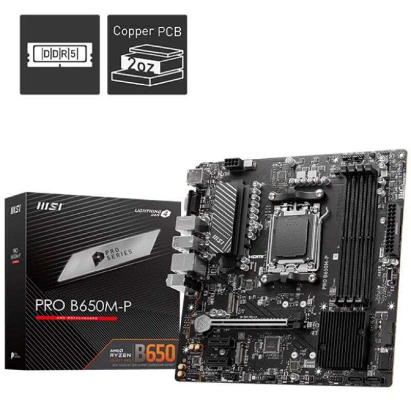 MSI Pro B650M-PD5 AM5 Vga Hdmi Dp