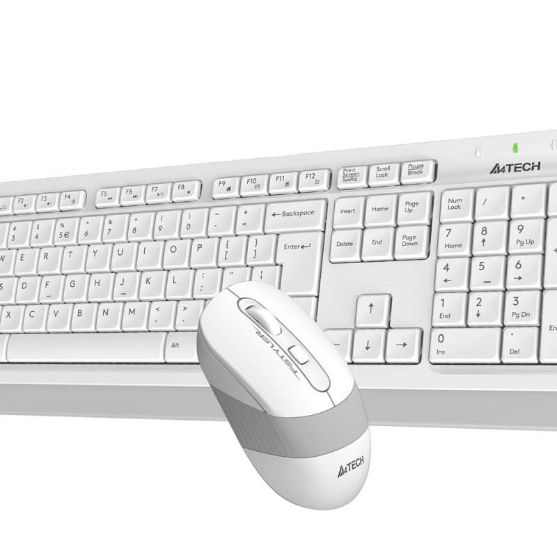 A4-Tech Kablosuz Set Beyaz (FG1010-B)
