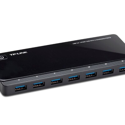 TP-Link UH720 2xŞarj Portlu 7xUSB-Portlu