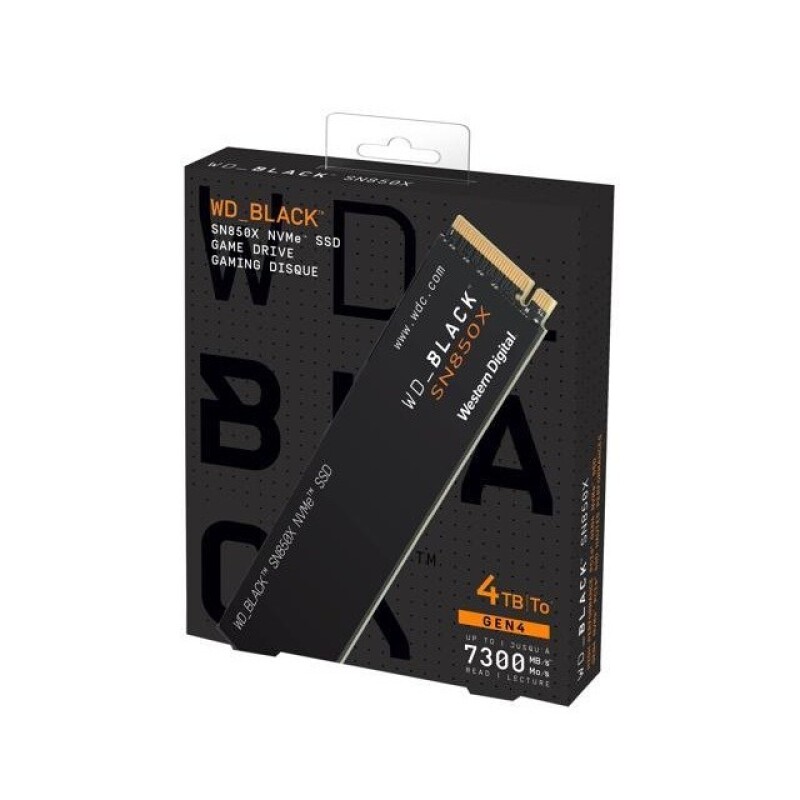 WD Black SN850X 4TB NVMe M.2 (7300/6600)