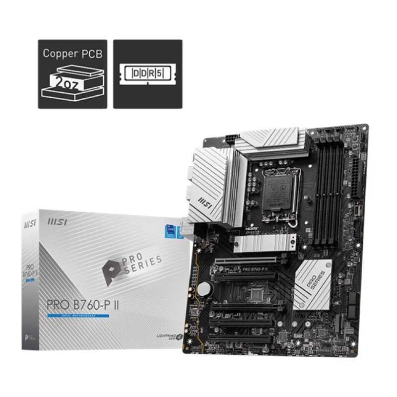 MSI Pro B760-P II D5 1700P Hdmi Dp Type-C