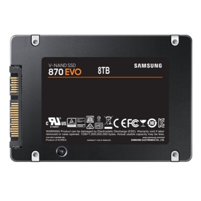 Samsung 870 Evo 8TB 2.5'' SATA SSD (560-530MB/s)