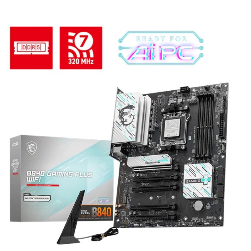MSI B840 Gaming Plus Wifi AM5 D5 Hdmi Type-C