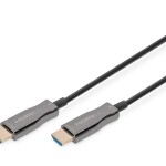 Digitus HDMI Fiber Kablo Altın Uçlu Siyah (10m) 4K