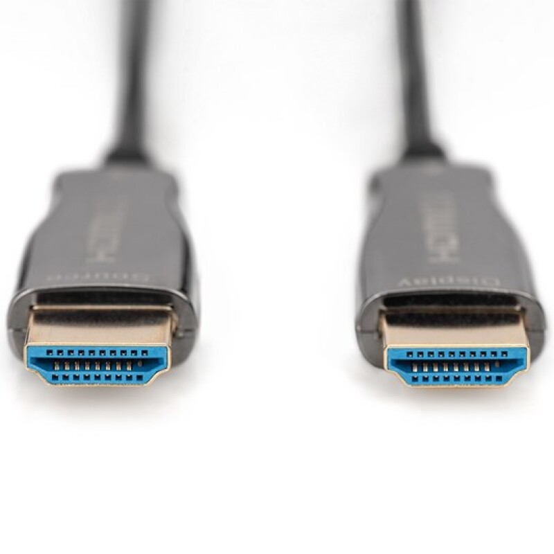 Digitus HDMI Fiber Kablo Altın Uçlu Siyah (20m) 4K