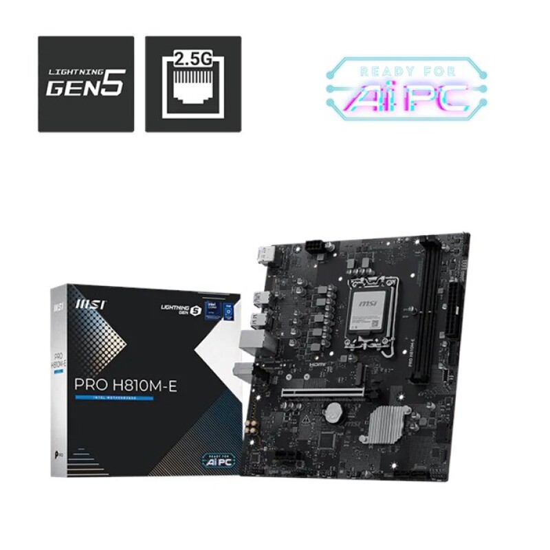 MSI PRO H810M-E DDR5 1851P Hdmi Dp
