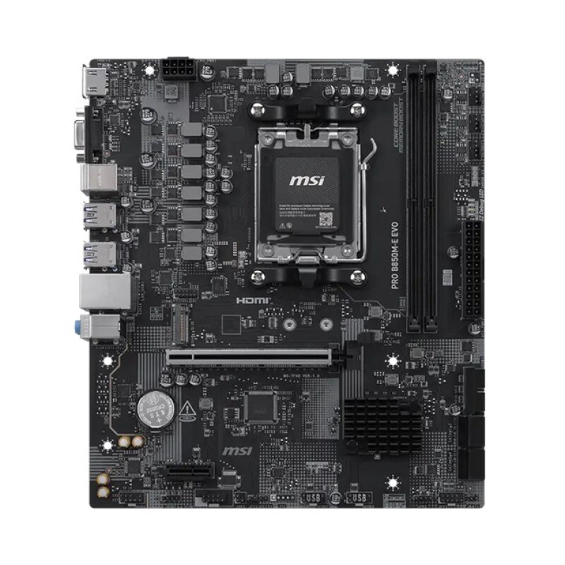 MSI PRO B850M-E EVO AM5 Ryzen D5 HDMI