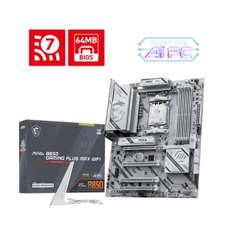 MSI MAG B850 GAMING PLUS MAX WIFI7 AM5 Ryzen D5 DP