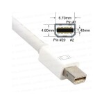 Dark Mini DisplayPort to VGA Dişi Çevirici