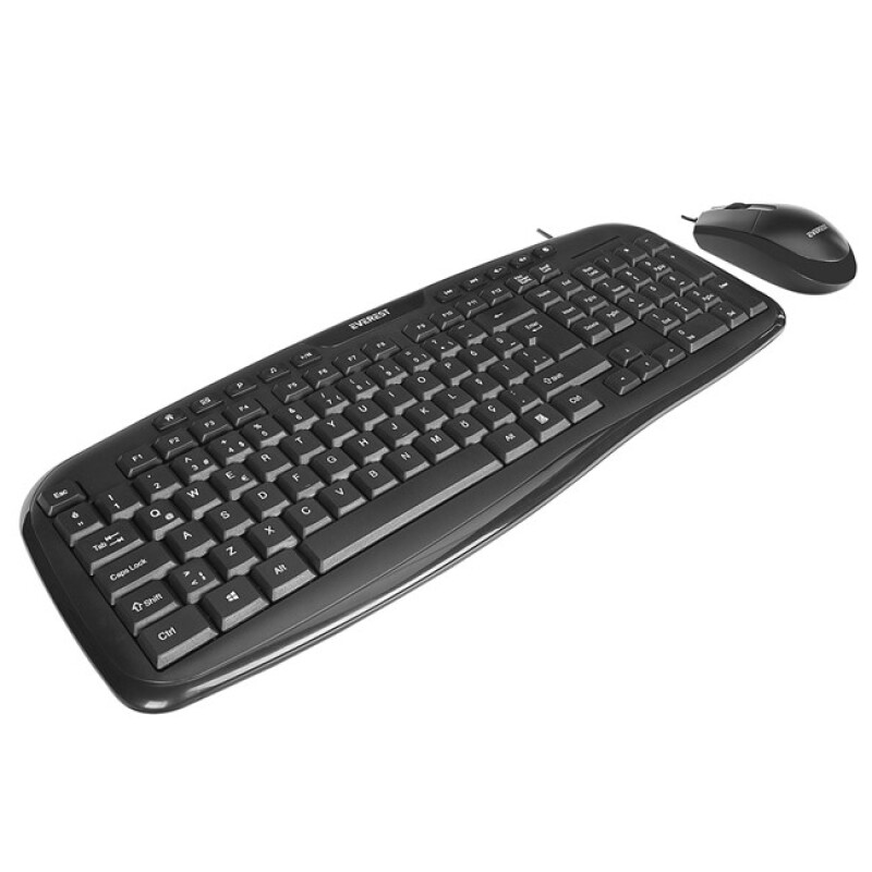 Everest Kablolu Set Siyah Multimedia (UN-795)