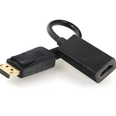 Dark DisplayPort to HDMI Dişi Kablo 4K
