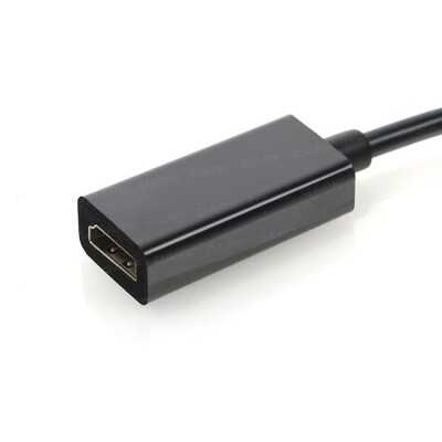 Dark DisplayPort to HDMI Dişi Kablo 4K