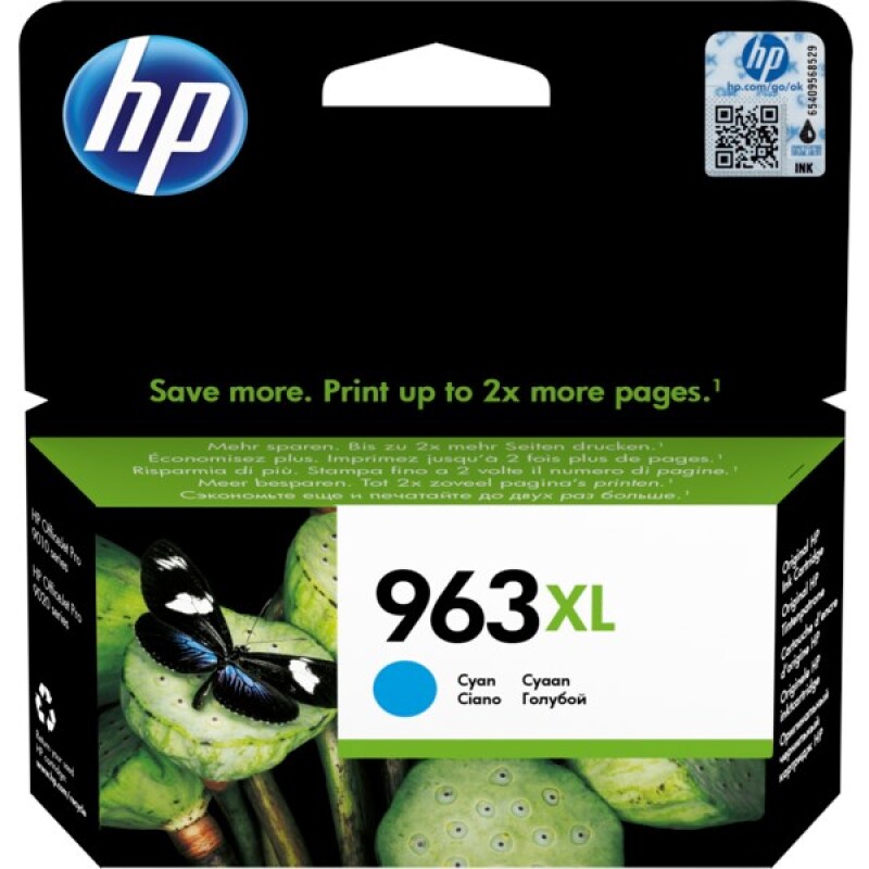 HP 3JA27AE Mavi Mürekkep Kartuş (963XL)