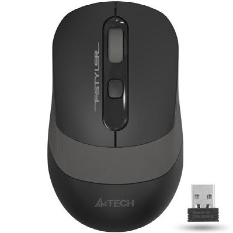 A4-Tech Kablosuz Mouse Nano Siyah-Gri (FG10S)