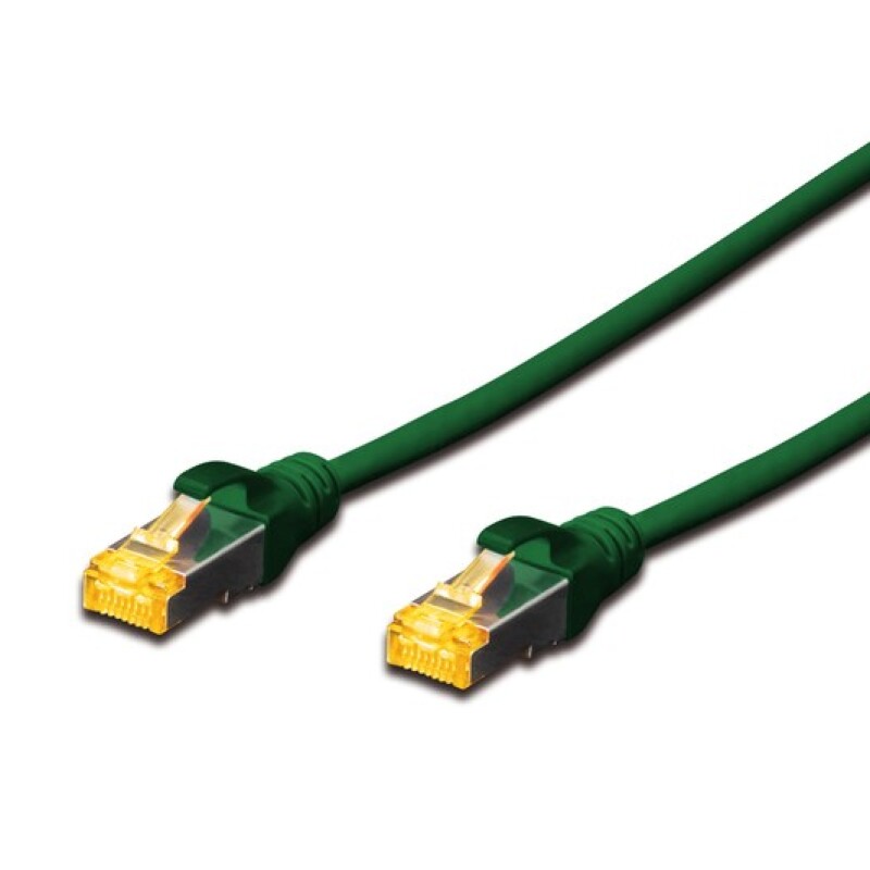 Digitus Zırhlı Patch Kablo Cat6A Yeşil (0,5m)