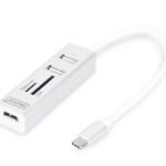 Digitus Type-C - 3xUSB 2.0 - Kart Okuyucu