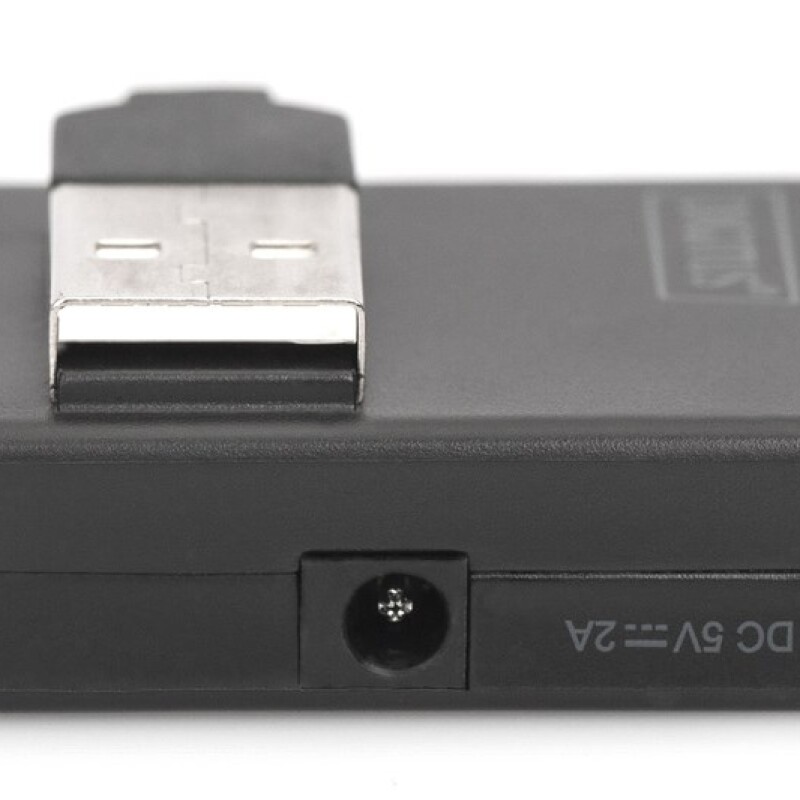 Digitus USB 2.0 Çoklayıcı Kablolu Siyah(4 Port)