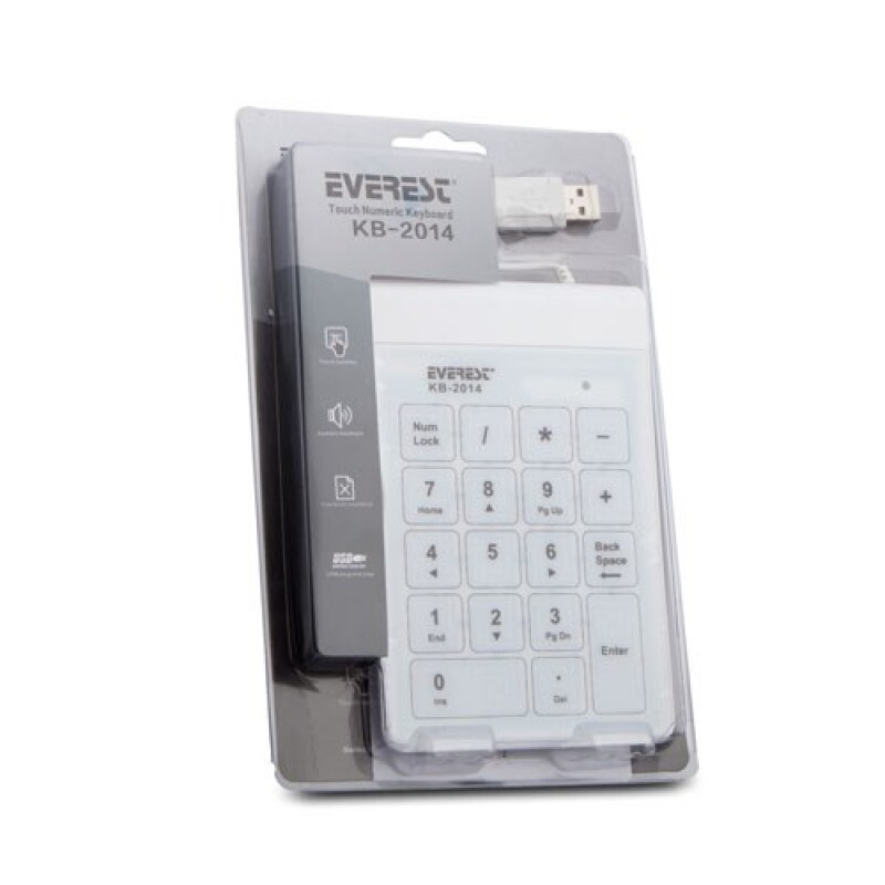 Everest USB Numerik Beyaz Klavye (KB-2014)