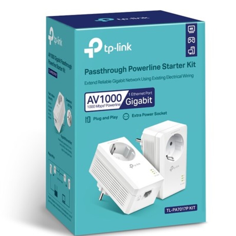 Tp-Link TL-PA7017P KIT AV1000 Powerline Adapter