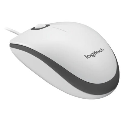Logitech M100 Kablolu Optik Mouse Beyaz 910-006764