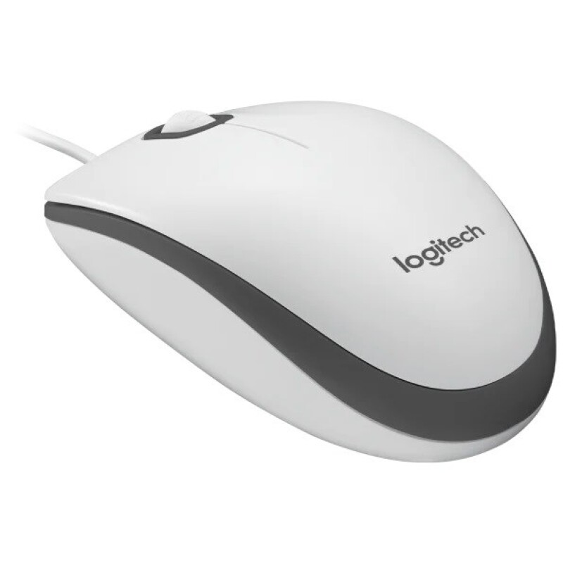 Logitech M100 Kablolu Optik Mouse Beyaz 910-006764