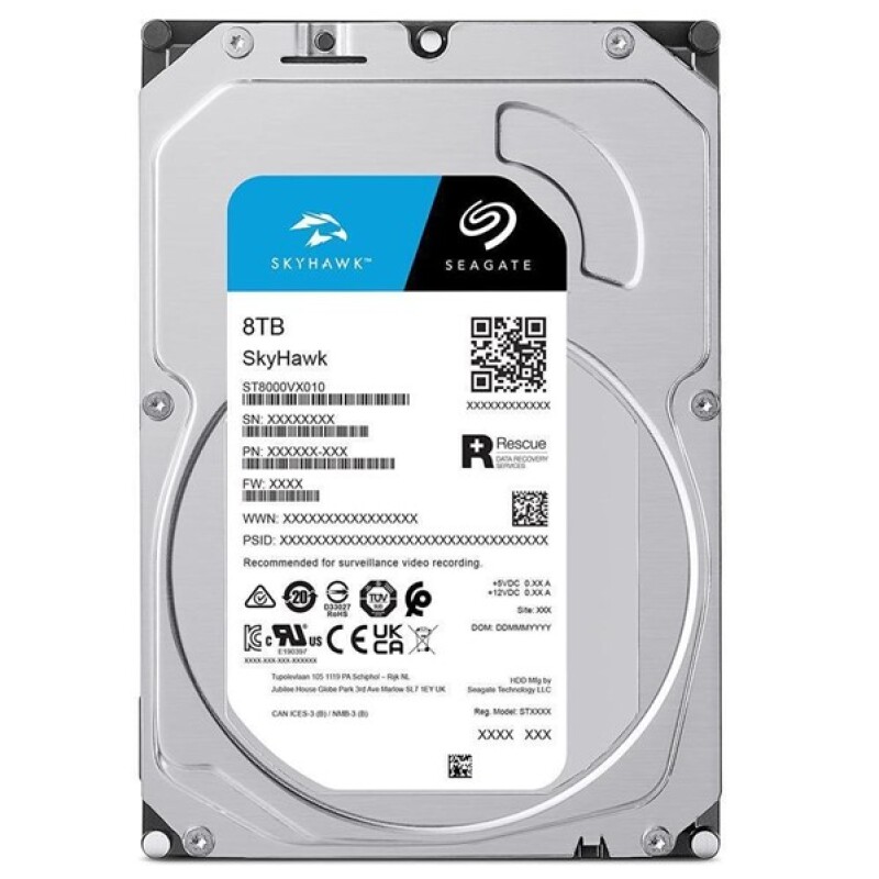 Seagate Skyhawk 8TB 5400Rpm 256MB -ST8000VX010