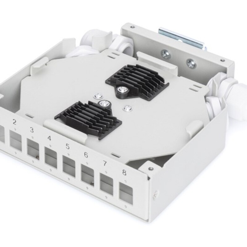 Digitus 8 Port Din Rail Sonlandırma Kutusu (LC)