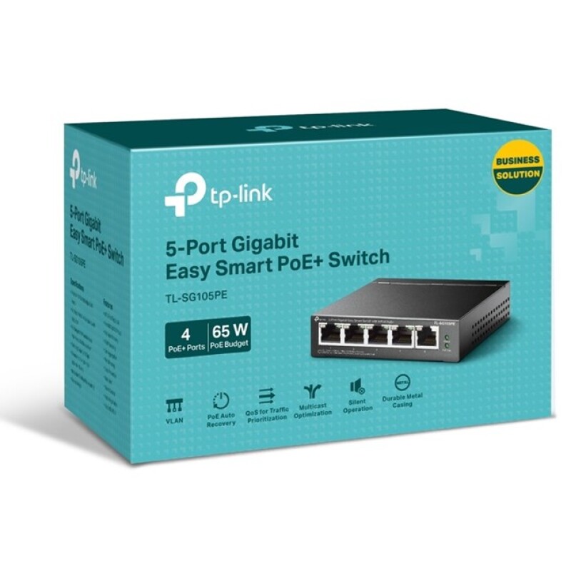 Tp-Link TL-SG105PE 5 Port Gigabit 4Port Poe Switch