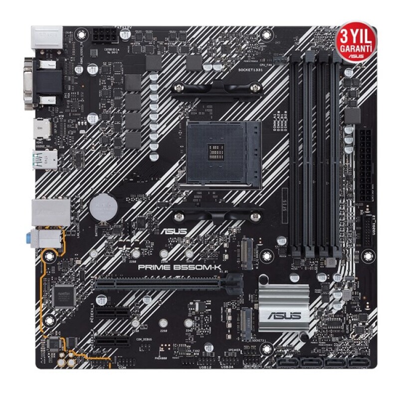 Asus Prime B550M-K ARGB AM4 Ryzen DDR4 Hdmi Dp
