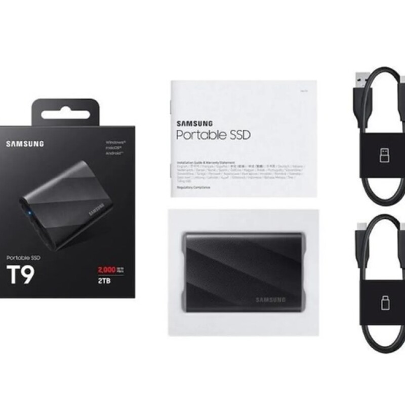 Samsung T9 2TB Usb 3.2 Gen 2x2 Type-C Siyah