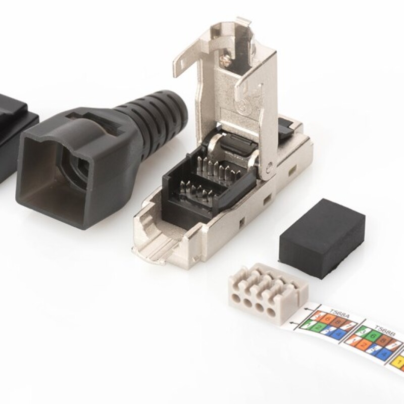Digitus Zırhlı Saha Tipi RJ45 CAT6A Konnektör