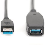 Digitus USB Uzatma Kablosu Siyah (20m)