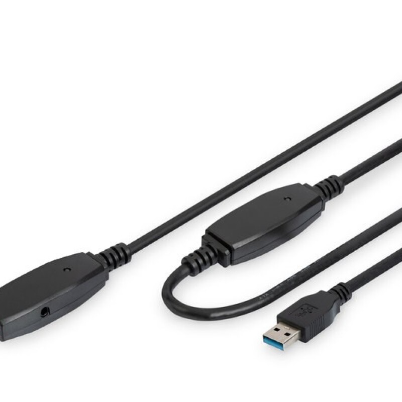 Digitus USB Uzatma Kablosu Siyah (20m)