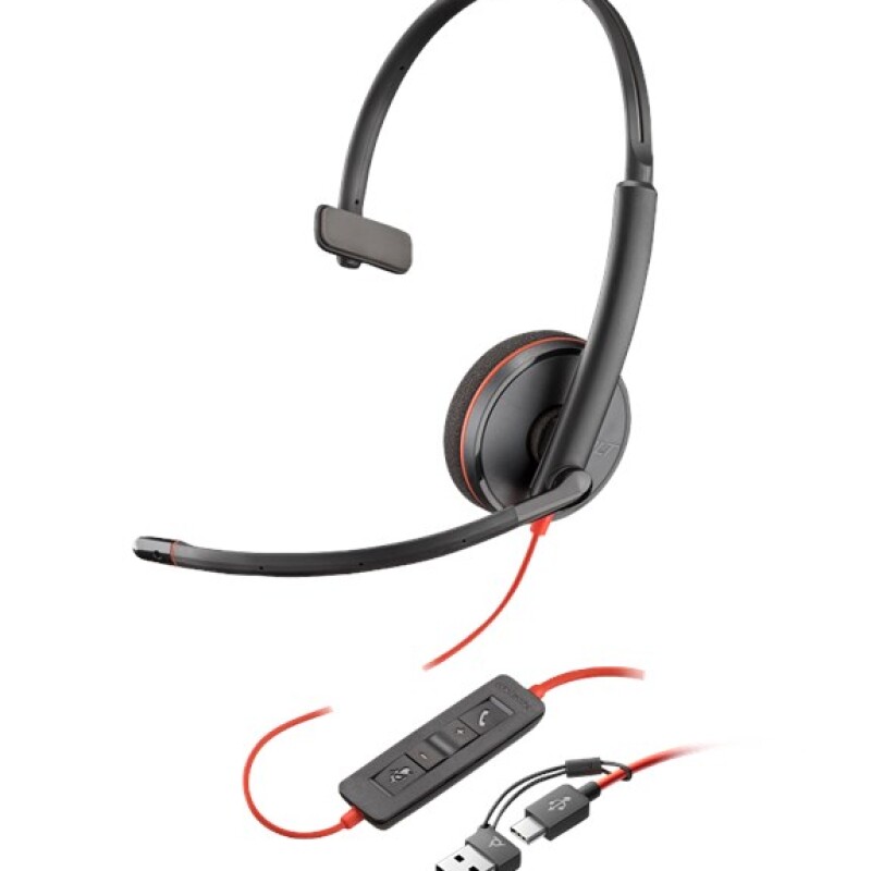Poly Blackwire 3210 Mono Mikrofonlu Kulaklık