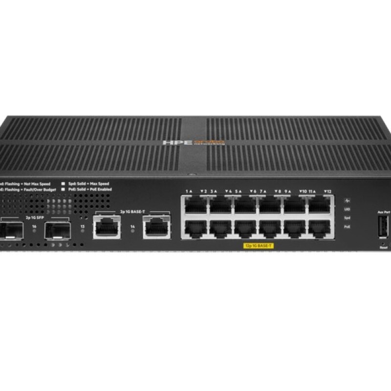 HPE Aruba 6000 12G PoE 2SFP 139W (R8N89A)