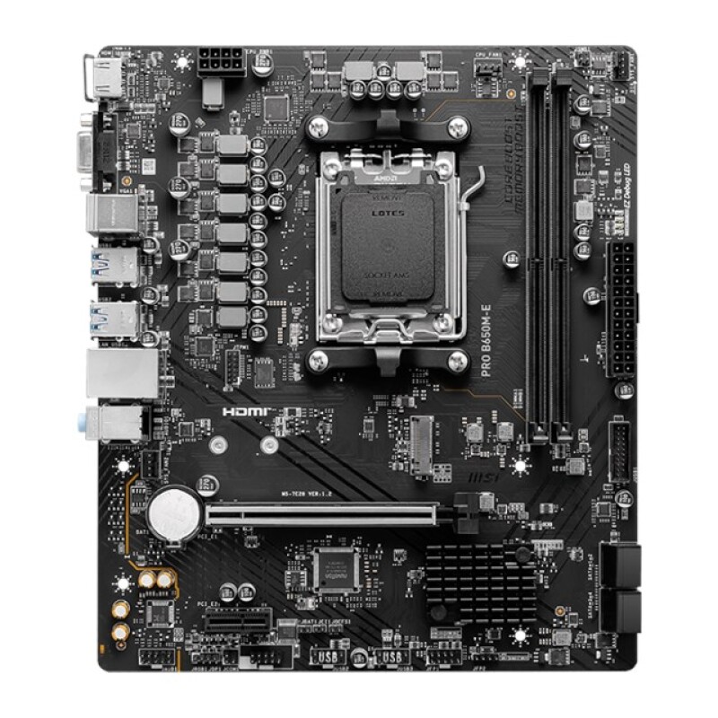 MSI Pro B650M-E DDR5 AM5 Vga Hdmi