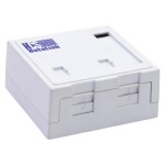 HCS 2 Port Sıva Üstü Boş Priz Kutusu (WMM-00203)