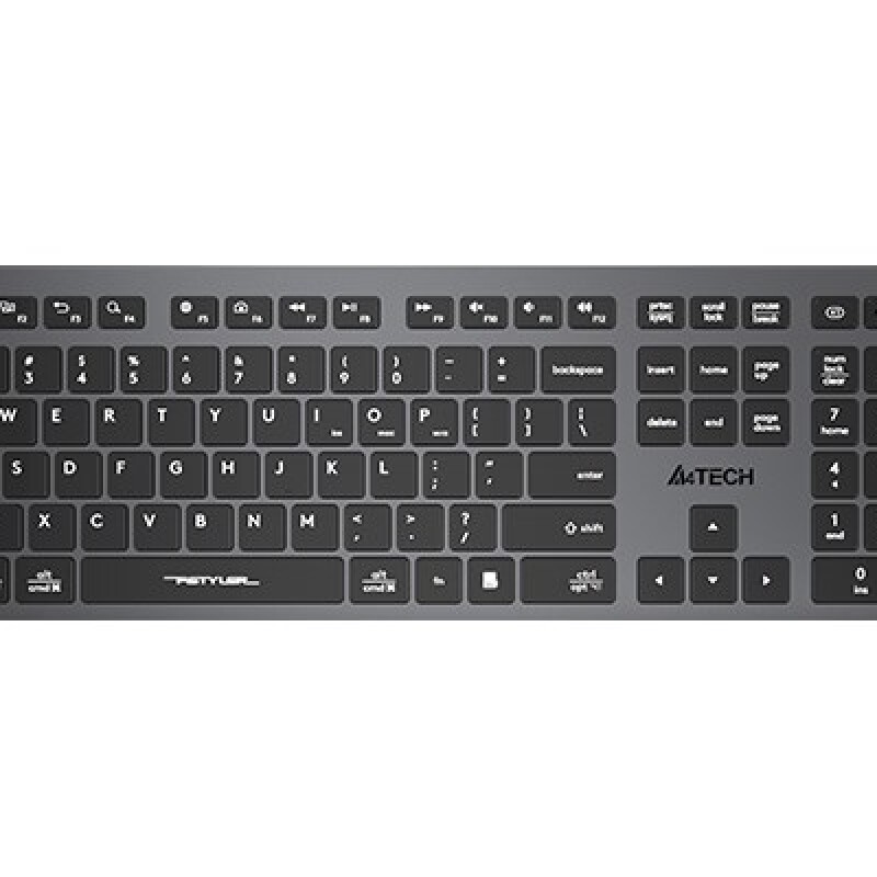 A4-Tech Şarjlı Bluetooth Klavye Gri (FBX50C)