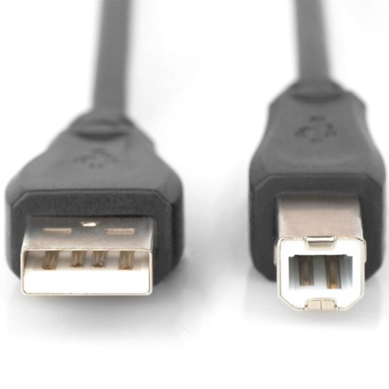 Digitus Yazıcı Kablosu Zırhlı Siyah USB 2.0 (3m)